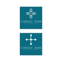 cross template logo set vetor