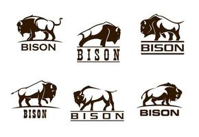 búfalo búfalo símbolos, empresa, corporativo o negócio vetor