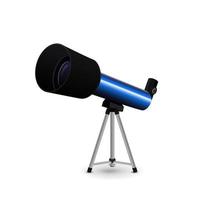 telescópio isolado em um fundo branco para sua criatividade vetor