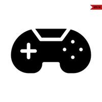 ícone de glifo do console de jogos vetor