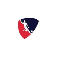 futebol futebol emblema logotipo modelos de design de esporte vetor