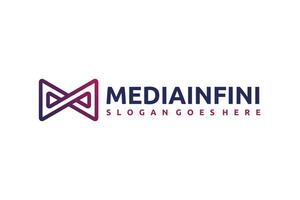 Media Infinity Logo vetor