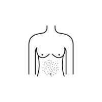 abdominal depilação, mulheres vetor ícone