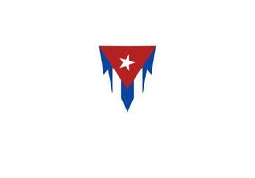 Cuba bandeira ícone, ilustração do nacional bandeira Projeto com elegância conceito vetor