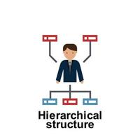 hierárquico estrutura cor vetor ícone