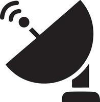 sinal comunicação em formação conexão sem fio ícone símbolo vetor imagem, ilustração do a rede Wi-fi dentro Preto imagem. eps 10