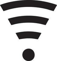 sinal comunicação em formação conexão sem fio ícone símbolo vetor imagem, ilustração do a rede Wi-fi dentro Preto imagem. eps 10