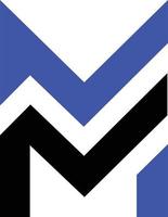 moderno milímetros logotipo vetor