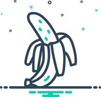 misturar ícone para banana vetor