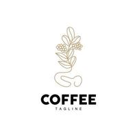 café logotipo, café árvore projeto, cafeteria beber vetor, ícone marca ilustração símbolo vetor