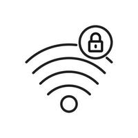 editável ícone do Wi-fi proteção, vetor ilustração isolado em branco fundo. usando para apresentação, local na rede Internet ou Móvel aplicativo