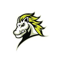 cavalo mascote logotipo vetor ilustração