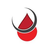 logotipo da ilustração de sangue vetor