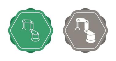 ícone de vetor de robô industrial