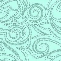 textura geométrica de vetor de cor turquesa com um traço preto em um fundo pastel marinho.