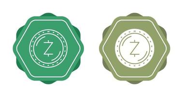 ícone de vetor de moeda zcash