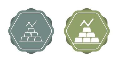 ícone de vetor de lingotes de ouro
