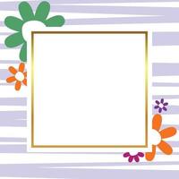 Primavera fundo com floral decoração, com livre espaço para texto. modelo para bandeira, poster, social meios de comunicação, cumprimento cartão. vetor