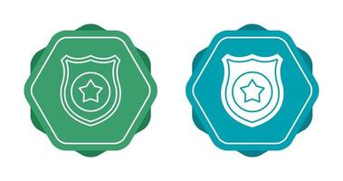 ícone de vetor de escudo da polícia