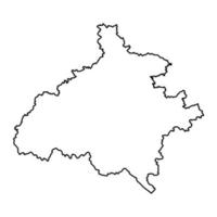 central eslovénia mapa, região do eslovênia. vetor ilustração.