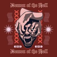 demônio do a inferno vetor