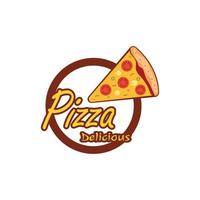 pizza logotipo Projeto modelo ilustração vetor