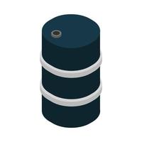 ícone de barril de óleo em fundo branco