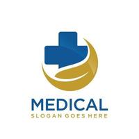 médico logotipo Projeto vetor ilustração