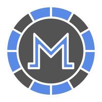 Monero vetor ícone estilo