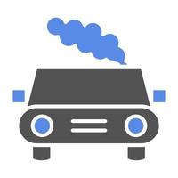 carro poluição vetor ícone estilo