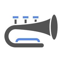 chifre trompete vetor ícone estilo