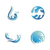 respingo de água natureza logotipo e símbolo de imagem vetorial vetor