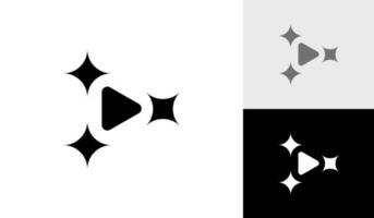 jogar ícone com brilhar símbolo logotipo Projeto vetor