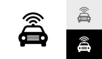 Táxi conectados logotipo Projeto vetor