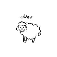 ícone de vetor de ovelhas