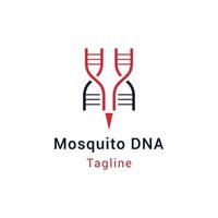 dna mosquito logotipo para saúde vetor