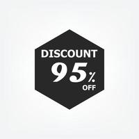 venda desconto ícone. especial oferta preço sinais, desconto por cento fora vetor