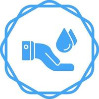 salvar ícone de vetor de água