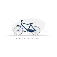 Junho 3 - mundo bicicleta dia vetor ilustração