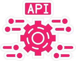 api vetor ícone estilo