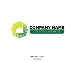 islâmico logotipo ilustração em forma para islâmico escola ou companhia vetor
