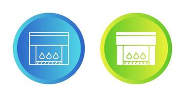 ícone de vetor de lareira elétrica
