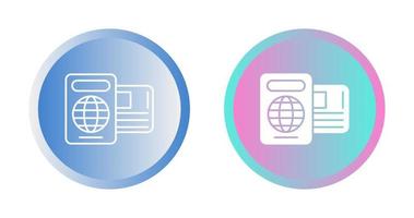 ícone de vetor de passaporte