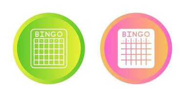 ícone de vetor de bingo