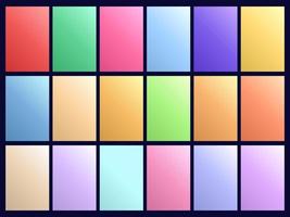 coleção abstrata de fundos gradiente de cor pastel vetor