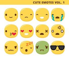 fofa emotes volume 1 vetor