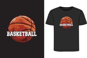 vetor basquetebol t camisa, vintage basquetebol t camisa