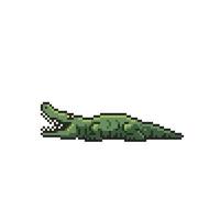 crocodilo dentro pixel arte estilo vetor