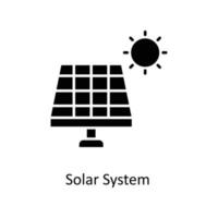 solar sistema vetor sólido ícones. simples estoque ilustração estoque