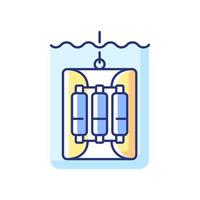 ícone de cor rgb do amostrador de água vetor